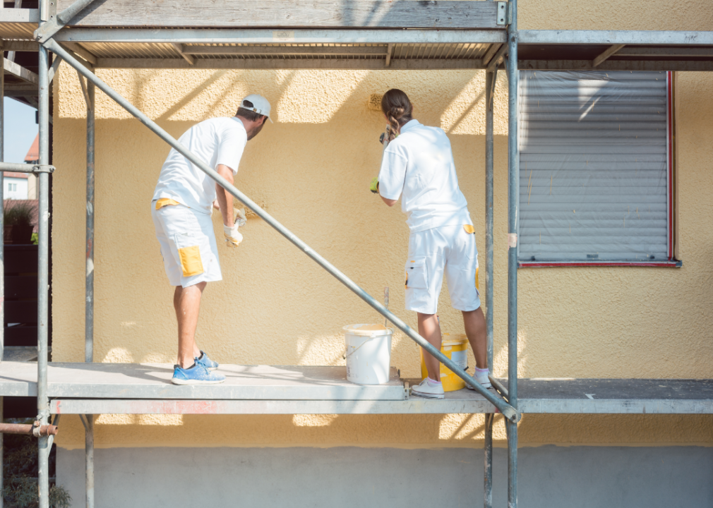 #41 (tie). Helpers--painters, paperhangers, plasterers, and stucco masons